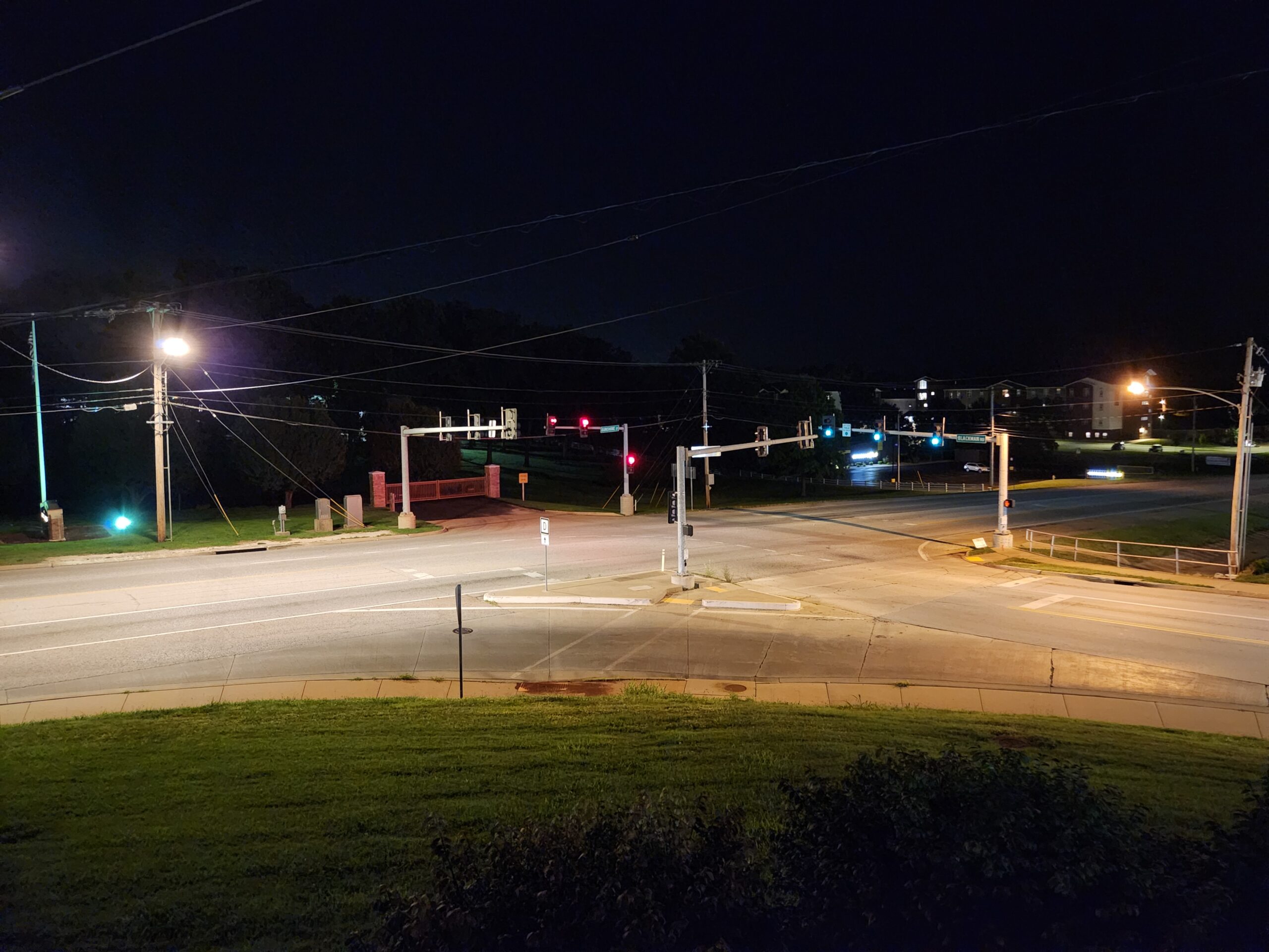 Nighttime Intersection in Springfield Missouri